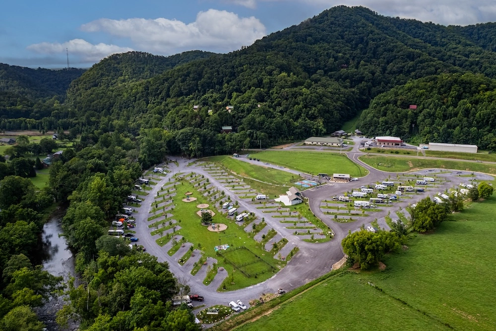 River Cove Campground from above
