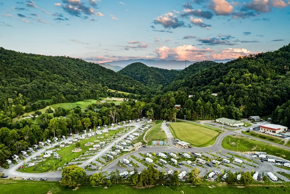 River Cove Campground from above