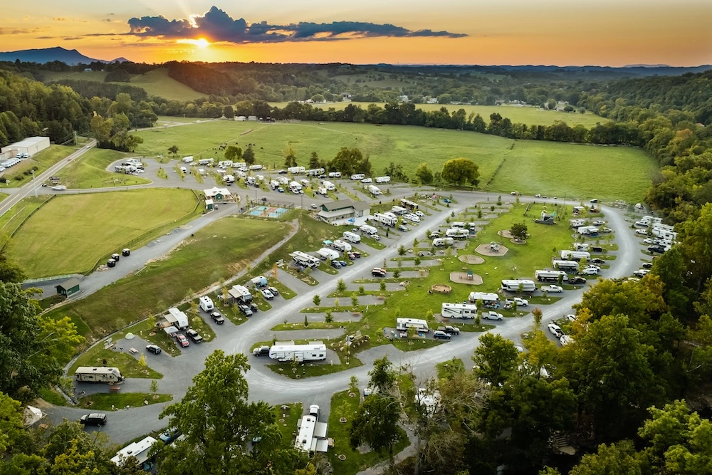 River Cove Campground from above