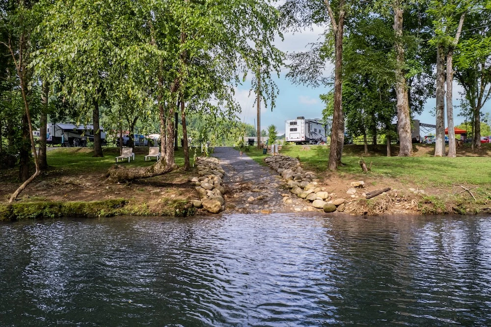 Little Pigeon River at campground